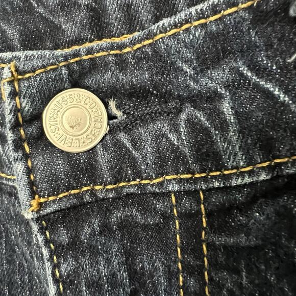 Levis 527 Jeans Mens 34x32 Blue Mid Rise Dark Wash Bootcut Denim Cowboy Western - Picture 3 of 12